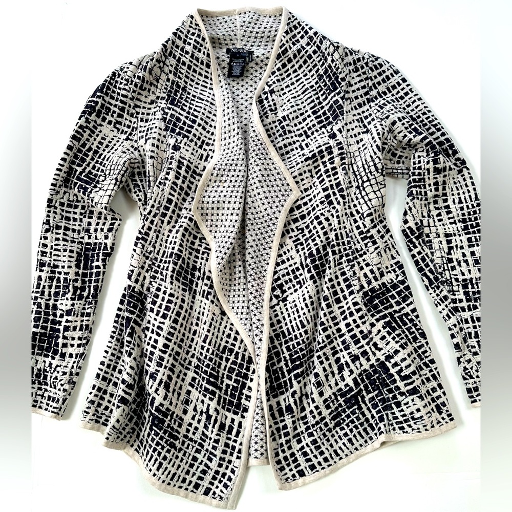 Nic & Zoe Black Cream Jacket